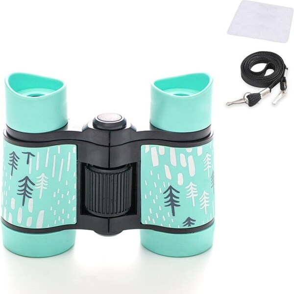 Catzon Binoculars Toy for Kids 4x30 Shock Proof Children Gifts for Outdoor Play-Blue