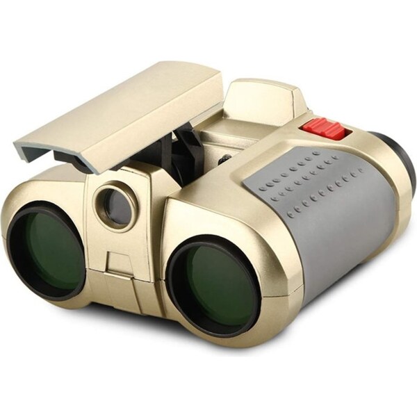 Catzon Binoculars for Kids with Spotlight Fun Outdoor Toy for Bird Watcing Green