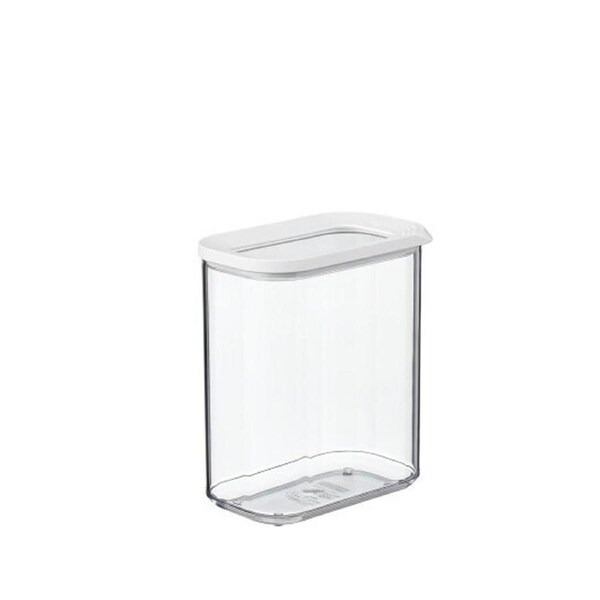 Mepal Modula Mini Food Storage Box Stackable Container w/ Lid 1.5L/50.7oz WHT