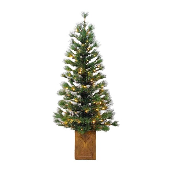 Oxford Potted PIne 4ft / 120cm Pre-Lit Christmas Tree