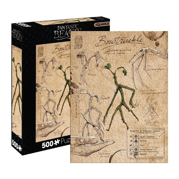 500pc Aquarius Fantastic Beasts Bowtruckle 35x48cm Jigsaw Puzzle Fun Game 14+