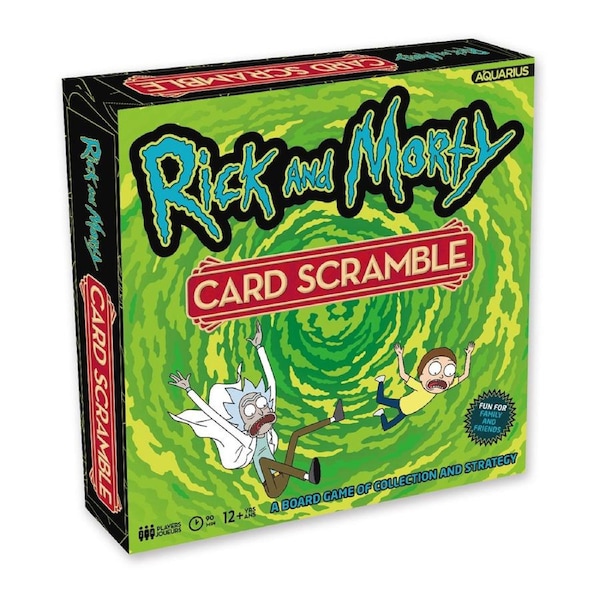 Aquarius Rick & Morty Card Scramble Board Game Family Kids/Adult Fun Play 12+