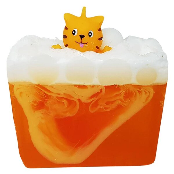 Bomb Cosmetics Purrfect Scented Bath Soap Slice w/ Toy Shower Fragrance Bar