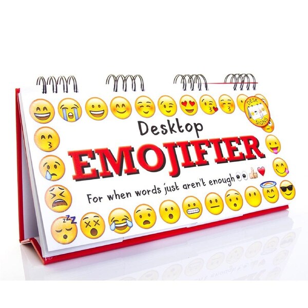 Boxer Gifts Emoji Flip Book Funny Mood Icon Desk Sign Office Stationery Adult
