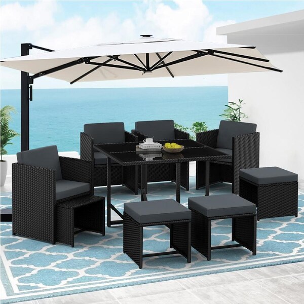 ALFORDSON Dining Set Outdoor 9 PCS