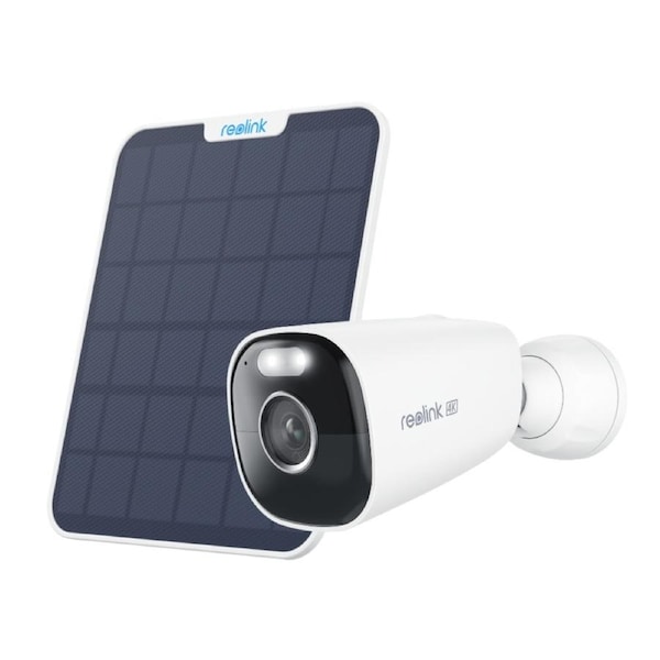 Reolink Wireless 4K 8MP Battery/Solar Powered Camera Argus Eco Ultra 5/2.4GHz Dual-Band WiFi with Solar Panel