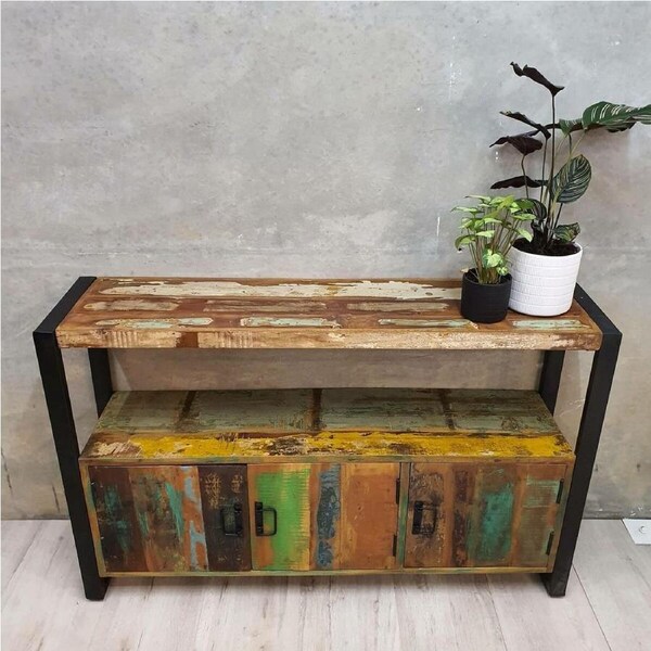 Buffet Table in Reclaimed Wood 120cm Length