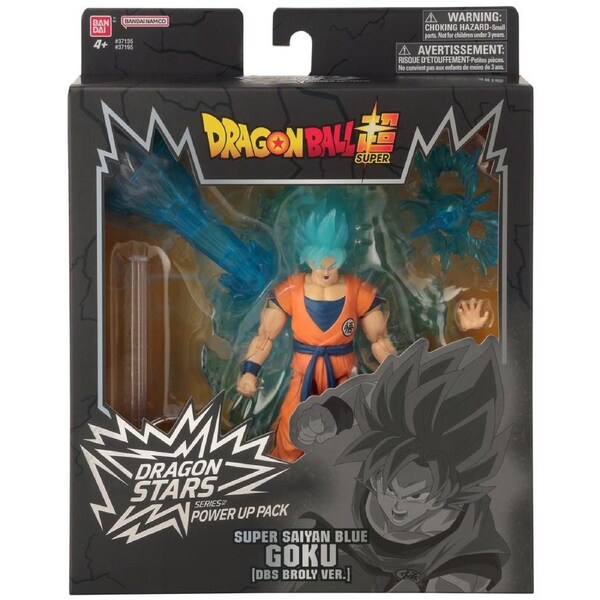 Dragon Ball Super Dragon Stars Power Up Pack Super Saiyan Blue Goku Broly Version Figure