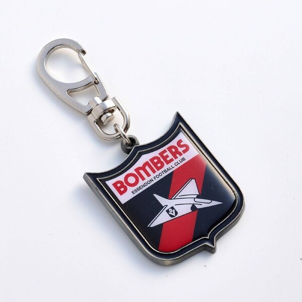 AFL Heritage Metal Key Ring - Essendon Bombers - Logo Keyring - Aussie Rules