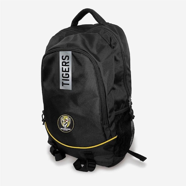 AFL Stirling Backpack - Richmond Tigers - 49x32x12cm - Nylon Bag
