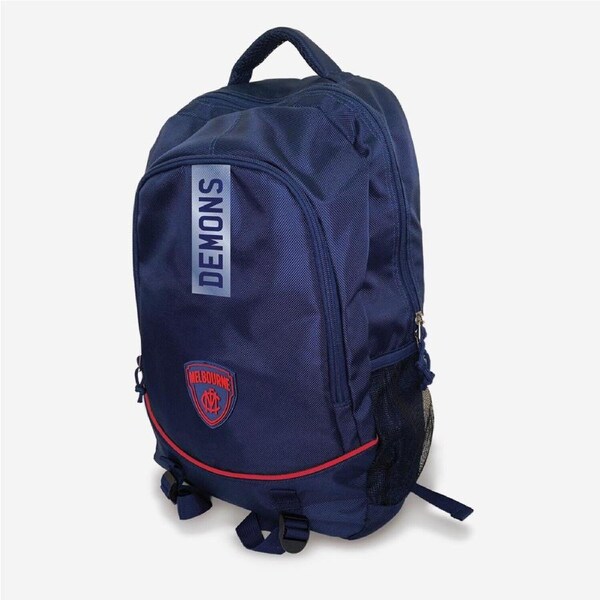 AFL Stirling Backpack - Melbourne Demons - 49x32x12cm - Nylon Bag