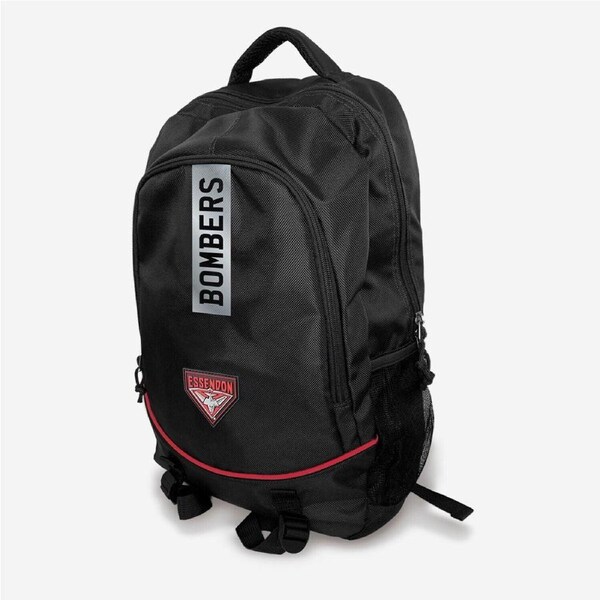 AFL Stirling Backpack - Essendon Bombers - 49x32x12cm - Nylon Bag