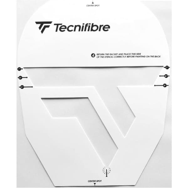 Tecnifibre Squash Racquet Logo Stencil Card