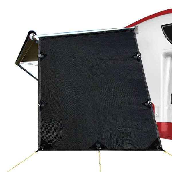 Caravan Privacy Screen 1.95 x 2.2M End Wall Side Sun Shade Roll Out Awning
