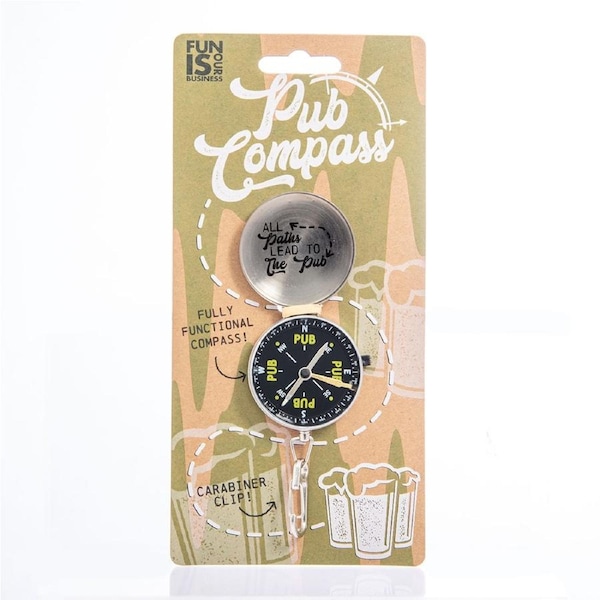 Boxer Gifts All Paths Pub Compass Funny Direction Adult Outdoor Travel/Camp