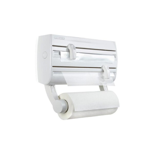 Leifheit Parat F2 Wall Mounted Kitchen Roll/Cling Wrap/Foil Holder Rack White