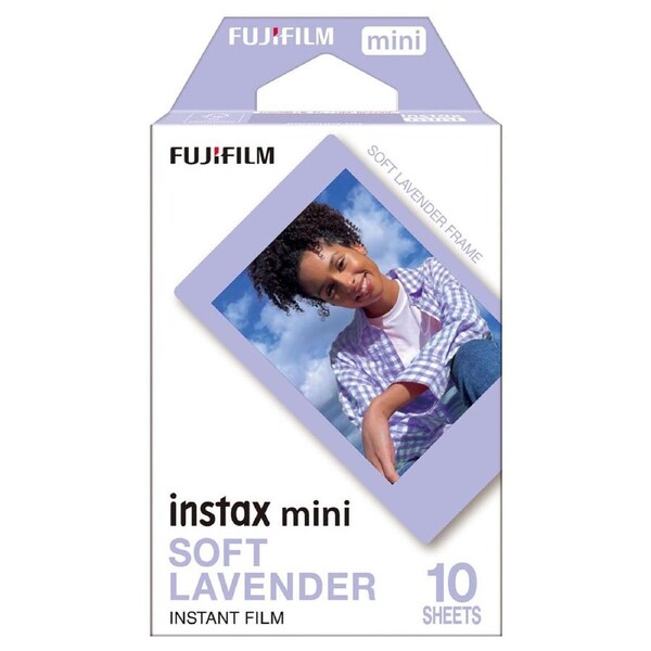 Fujifilm Instax Mini Soft Lavender Instant Film (10 Sheets)