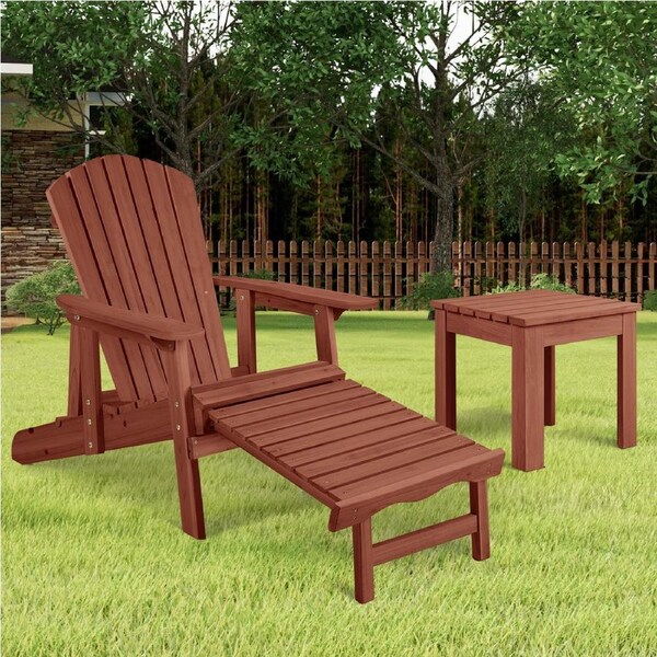 ALFORDSON Outdoor Chair Table 2PCS Set Wooden Furniture