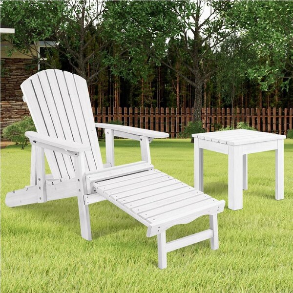 ALFORDSON Outdoor Chair Table 2PCS Set Wooden Furniture
