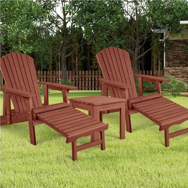 ALFORDSON Outdoor Chair Table 3PCS Set Wooden Furniture