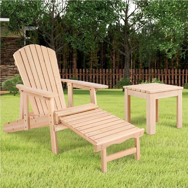 ALFORDSON Outdoor Chair Table 2PCS Set Wooden Furniture
