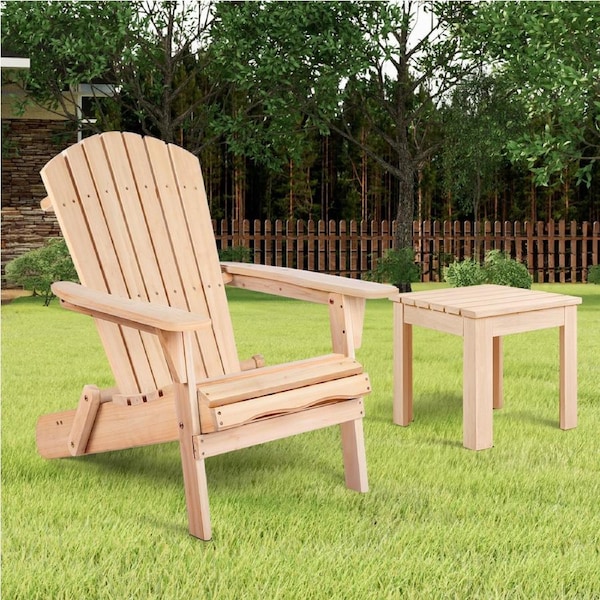 ALFORDSON Outdoor Chair Table 2PCS Set Wooden Furniture