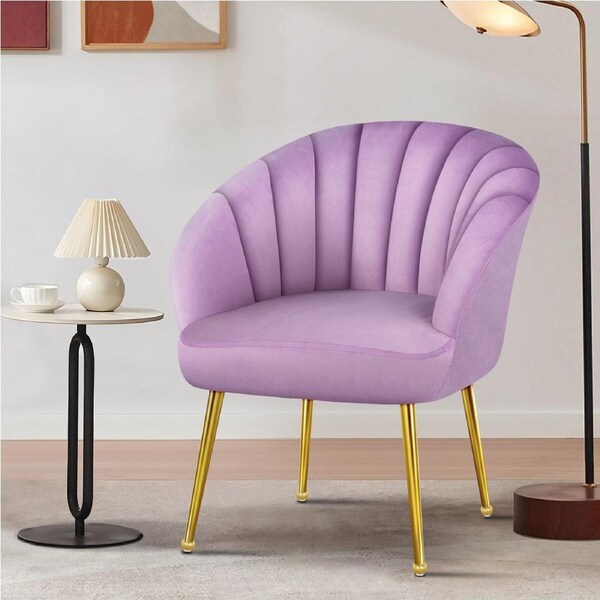 ALFORDSON Velvet Accent Armchair