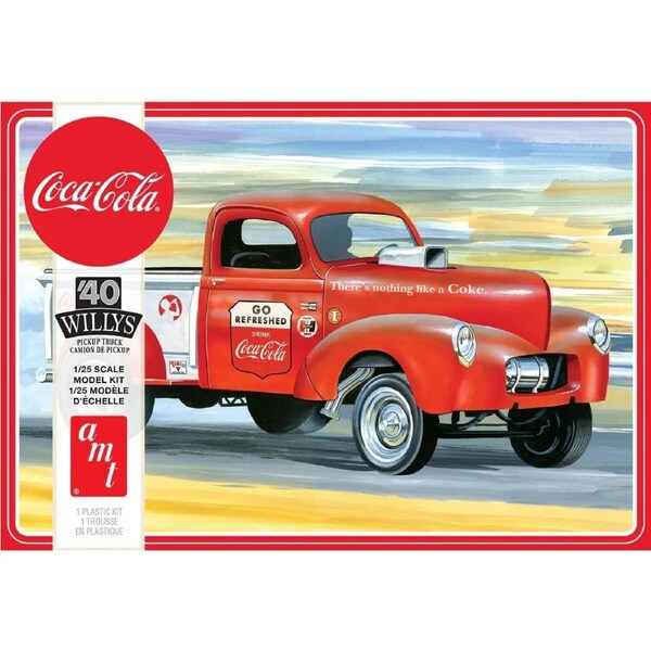 AMT 1/25 1940 Willys Pickup Gasser (Coca-Cola) Plastic Model Kit