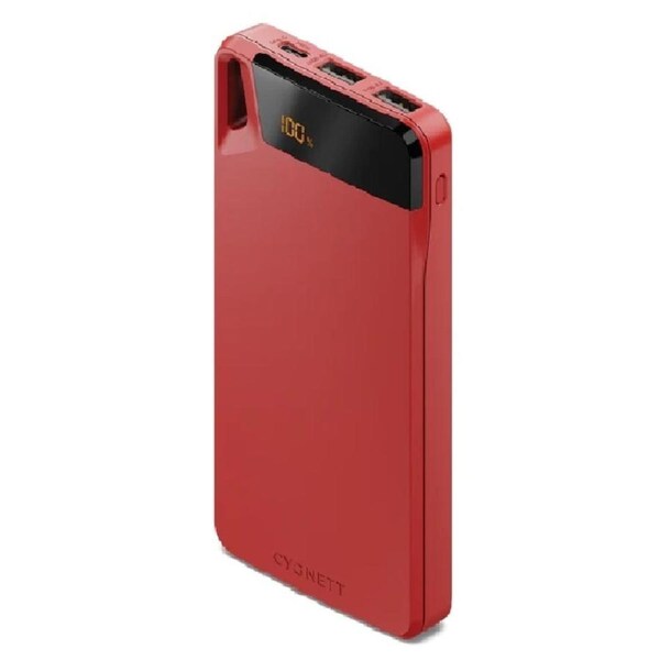 Cygnett ChargeUp Boost 4th Gen 10000mAh Triple Port Power Bank - Red [CY4749PBCHE]