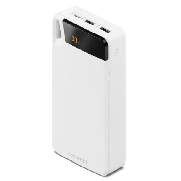 Cygnett ChargeUp Boost 4th Gen 20000mAh Triple Port Digital Power Bank - White [CY4752PBCHE]
