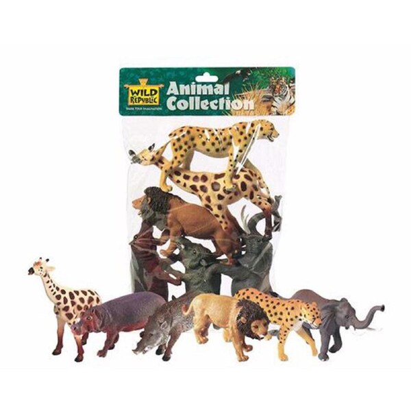 Wild Republic Polybag African Animal Figurines 6pcs