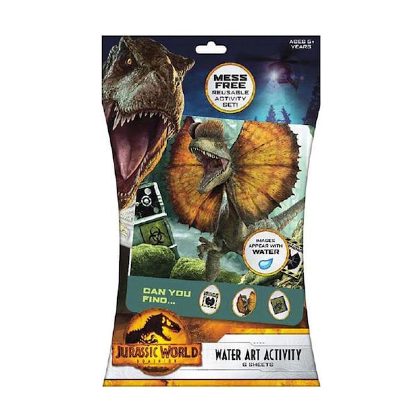 Jurassic World Water Art Activity Set 6pcs