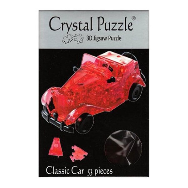 3D Crystal Puzzle Classic Car Red