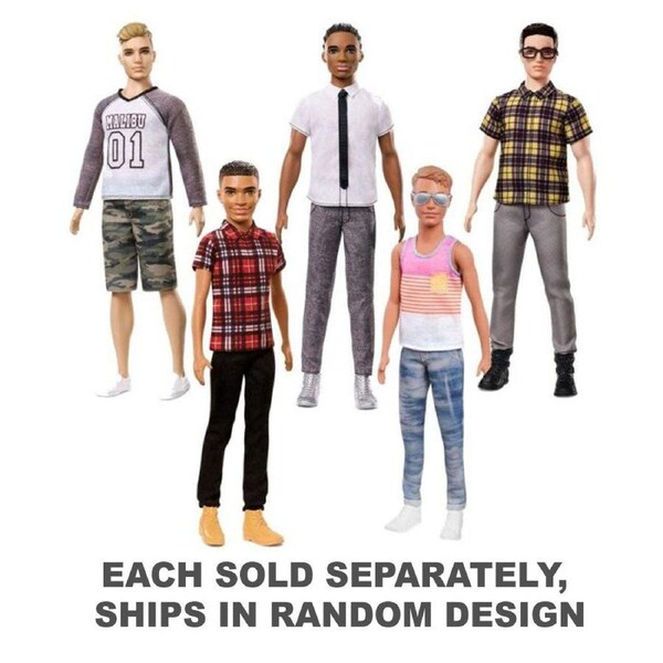 Barbie Ken Fashionistas Fashion Doll (1pc Random Style)