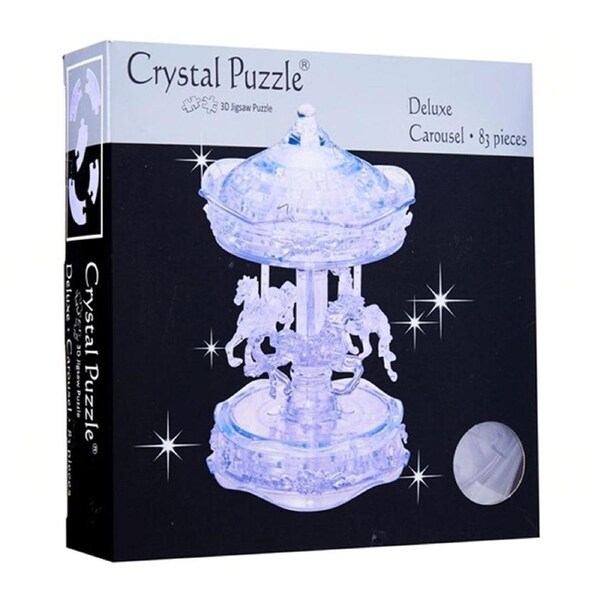3D Crystal Puzzle Grey Carousel