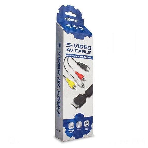 Tomee Playstation S-video Av Cable For PS3/PS2/PS1