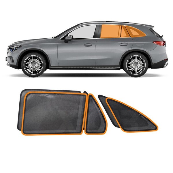 Port Rear Window Sun Shade for Mercedes-Benz GLC 2015 2016 2017 2018 2019 2020 2021 2022 Car Sun Blind Mesh