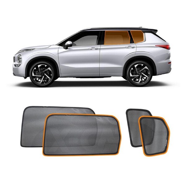 Port Rear Window Sun Shade for Mitsubishi Outlander 2021-Onwards Car Sun Blind Mesh