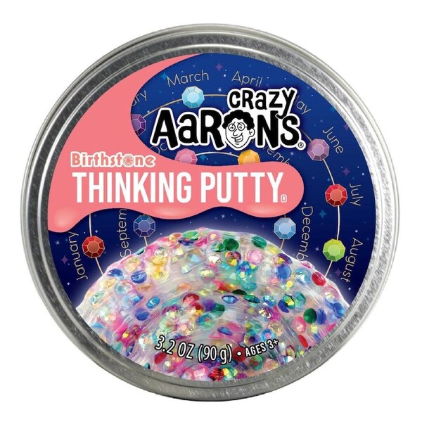 Crazy Aarons Thinking Putty 4 inch Trendsetters Putty Birthstone