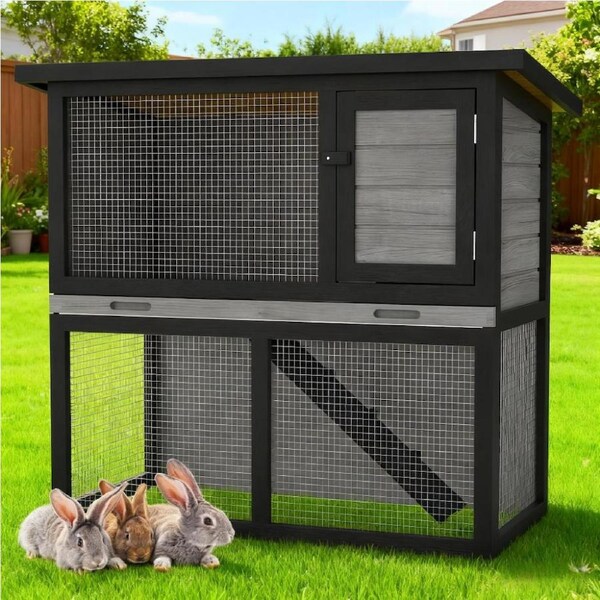 Advwin Rabbit Hutch Chicken Coop Pet House Bunny Cage Hen Cage Waterproof Hutches