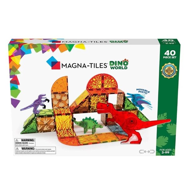Magna-Tiles 40 Piece Dino World Set