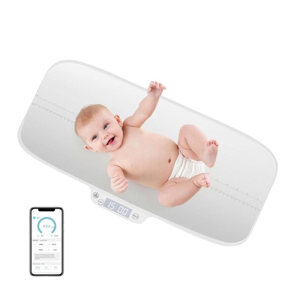Babyjoy Baby Digital Scale Smart Weighing Scale w/Bluetooth & App & Height Measure Pet Scale