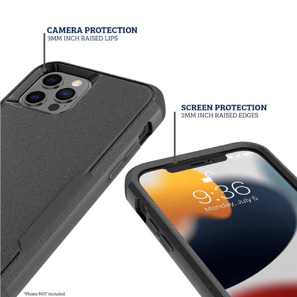 Heavy Duty Armor Waterproof Case With Stand For IPhone 14 15 16 Pro Max - Metal Protective Cover