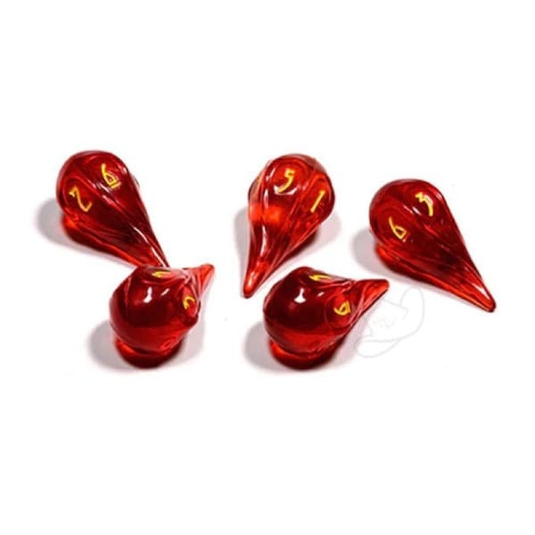 PolyHero Dice - Wizard 5d6 Fireballs Dragonfire