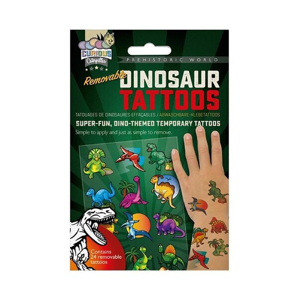 24PK Funtime Stick-On Non-Toxic Dinosaur Temporary Tattoos Sticker Body Art
