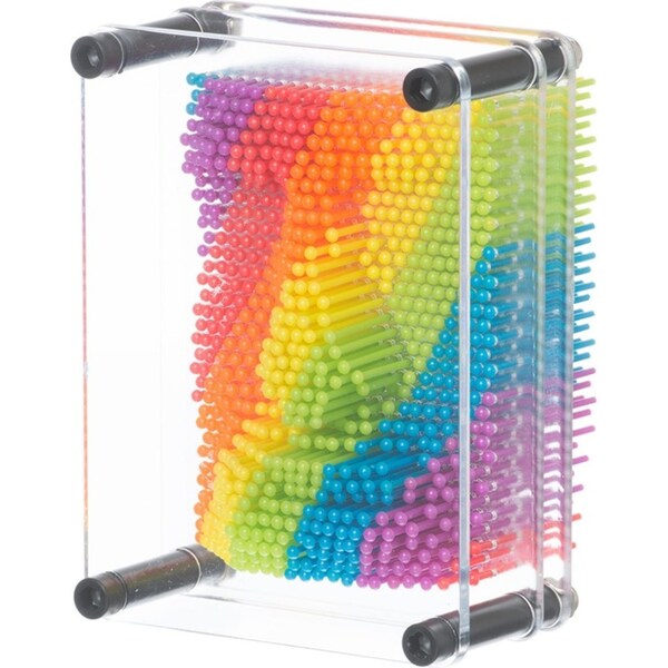 Funtime 13cm Rainbow 3D Pin Art Kids/Children Educational Sensory Fun Toy 5y+