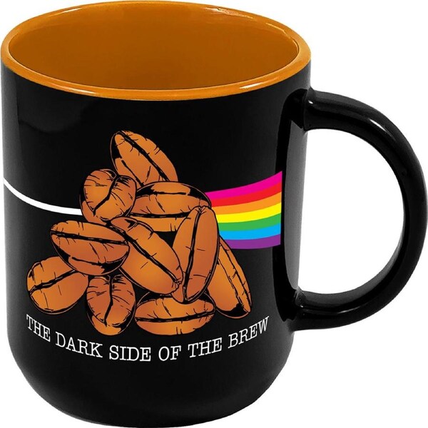 iCUP Inc Ceramic Cappuccino Mug Pink Floyd Dark Side of the Brew Drinking Cup