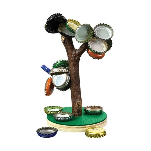 Funtime 16cm Magnetic Desktop Bottle Cap Tree Room Display w/ Magnet Branch