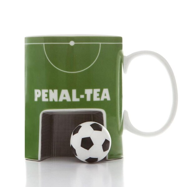 Boxer Gift 10oz Penaltea Soccer/Football Ceramic Mug Drinking Coffee Cup GRN