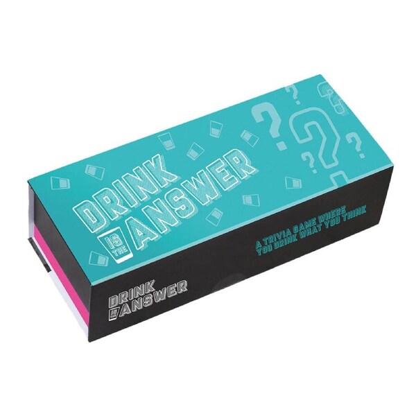 Bubblegum Stuff Drink is the Answer Adult Trivia/Guessing Drinking Game Set